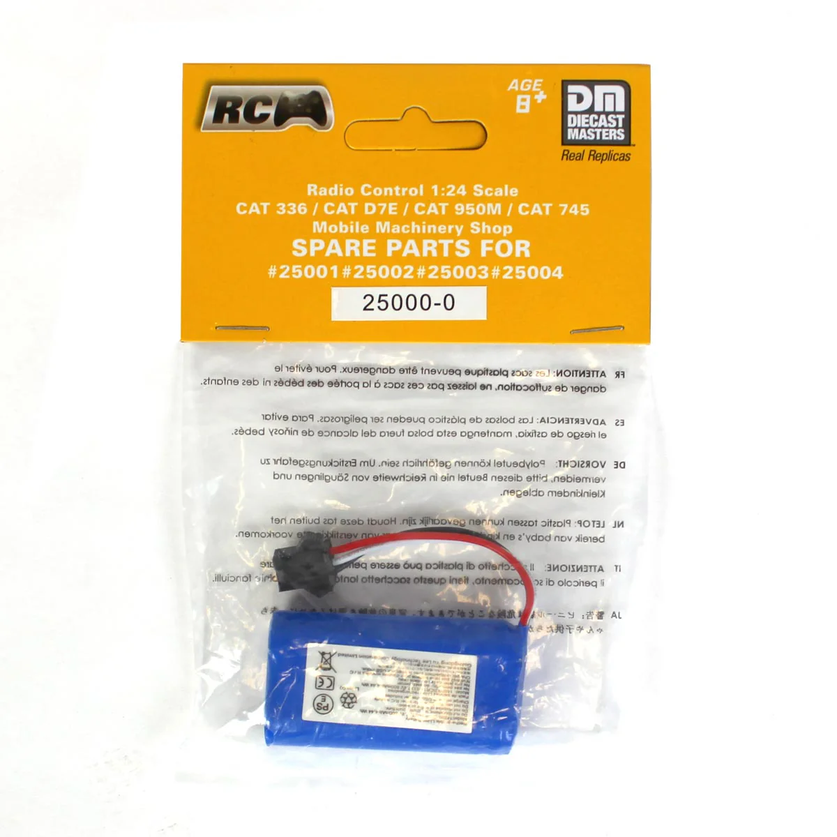 CAT Radio Control 7.4v Rechargeable Lithium Battery