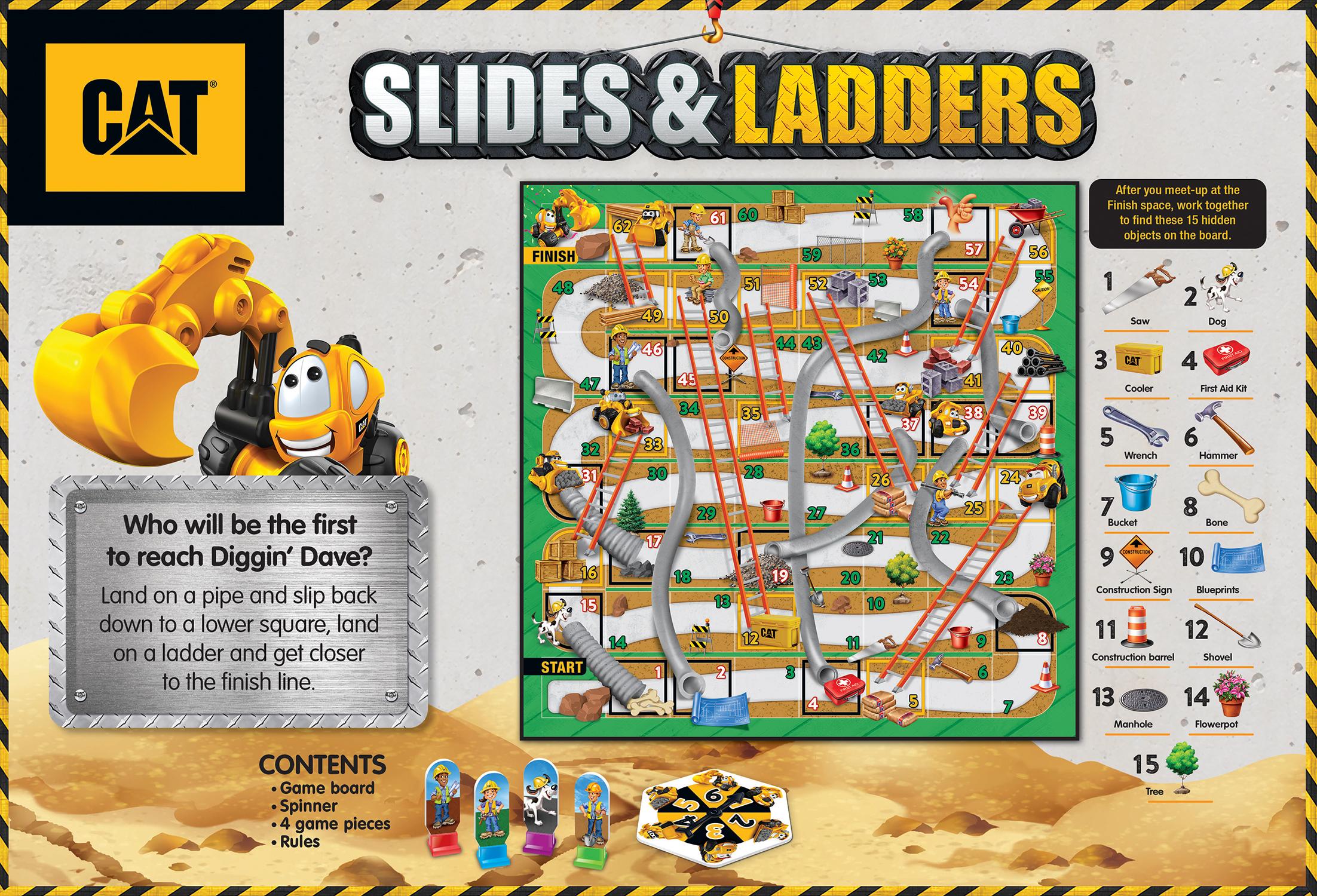 Caterpillar Slides & Ladders Board Game - Image 3