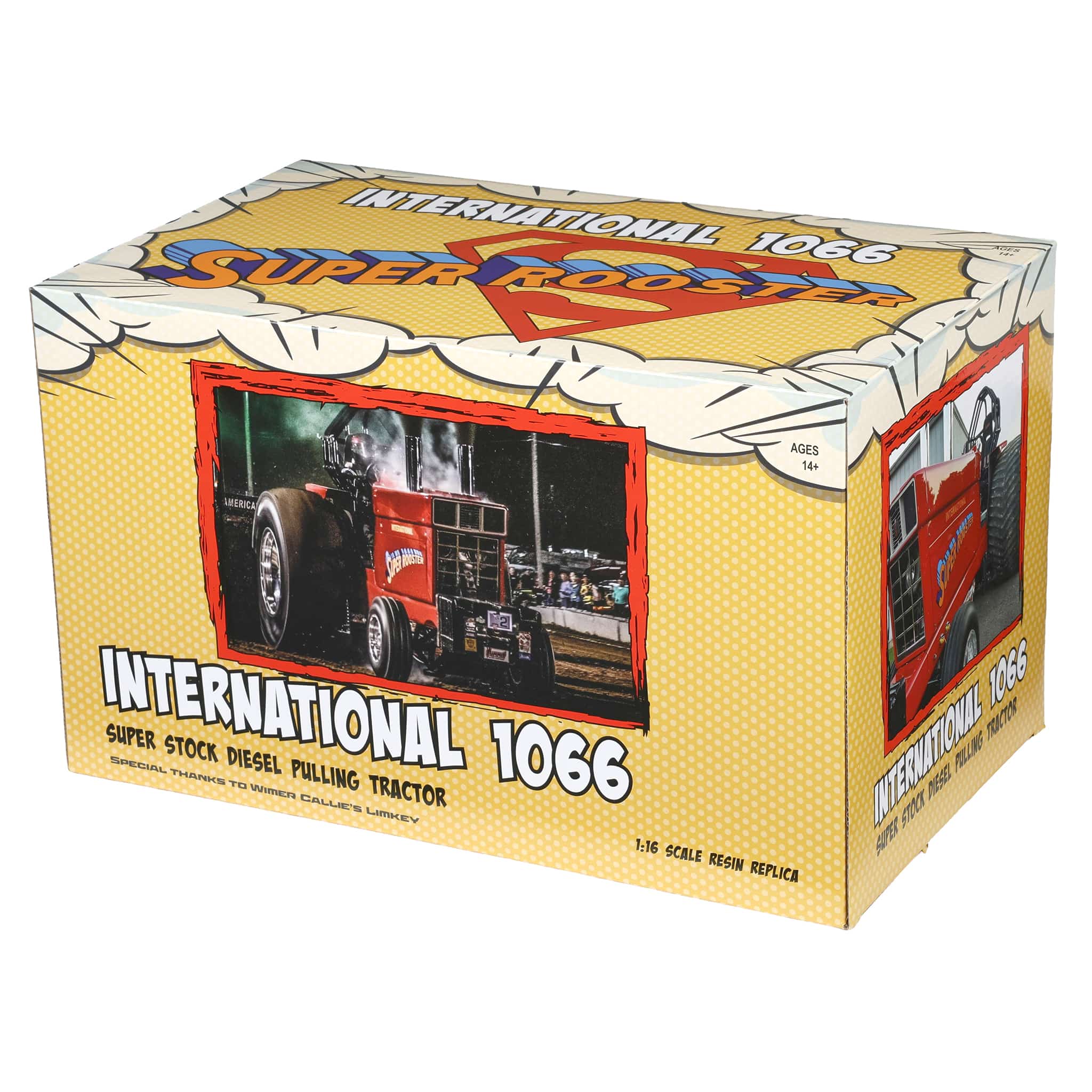 Chrome Version ~ 1/16 International Harvester 1066 "Super Rooster" Modified Pulling Tractor by SpecCast - Image 7