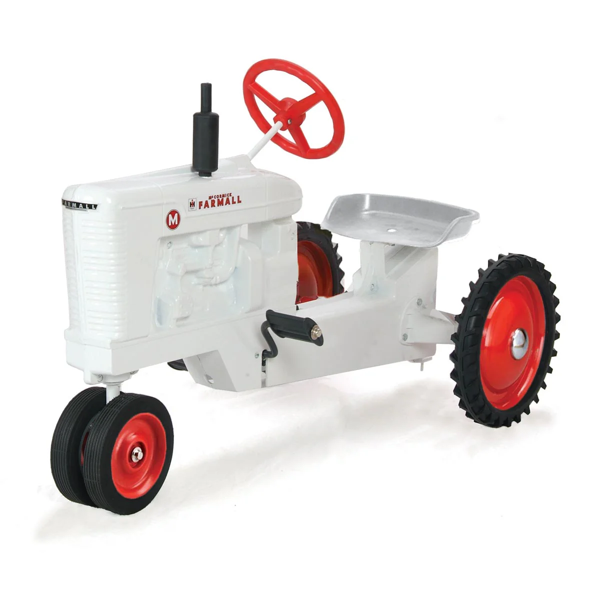 IH Farmall M White Demonstrator Pedal Tractor with Narrow Front by Scale Models
