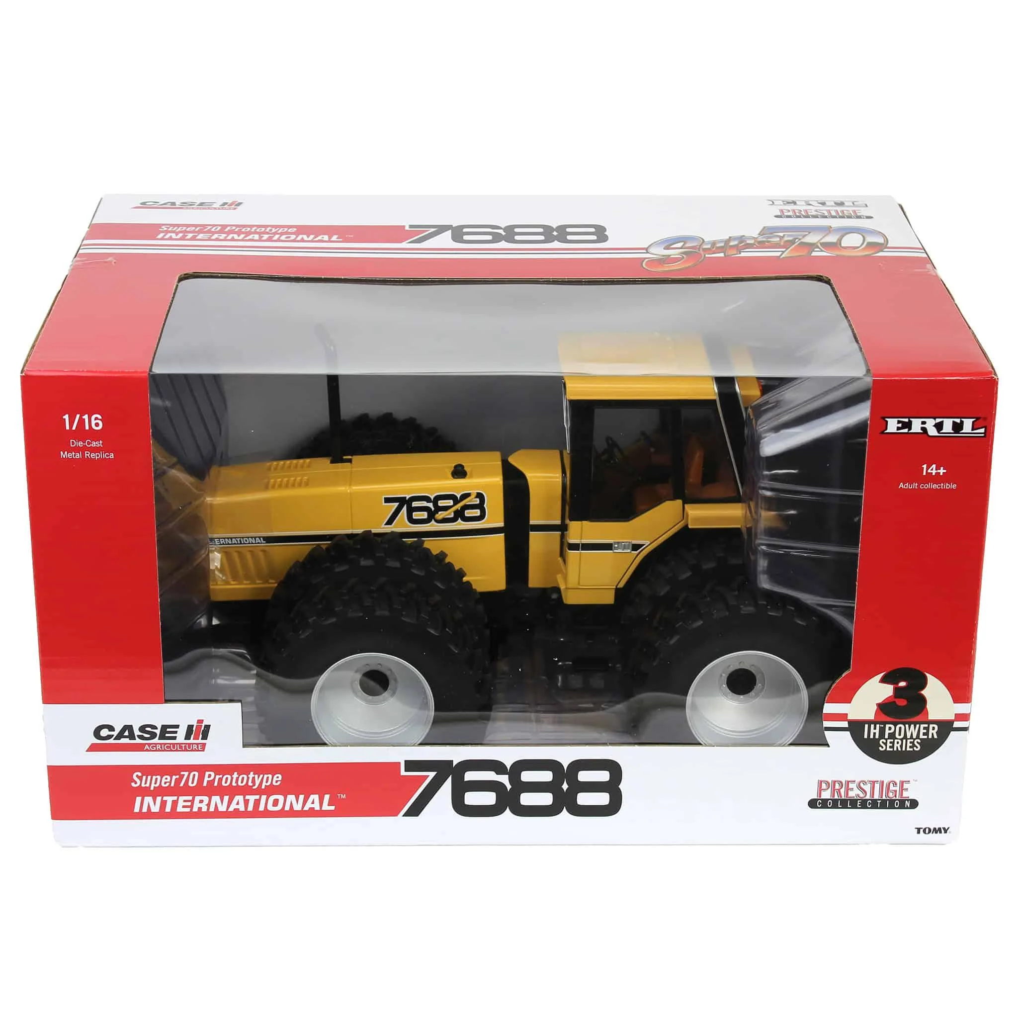 Industrial Yellow ~ 1/16 International Harvester 7688 Super 70 Series 2+2 Tractor, 3rd in Outback Toys Exclusive Series, ERTL Prestige - Image 7