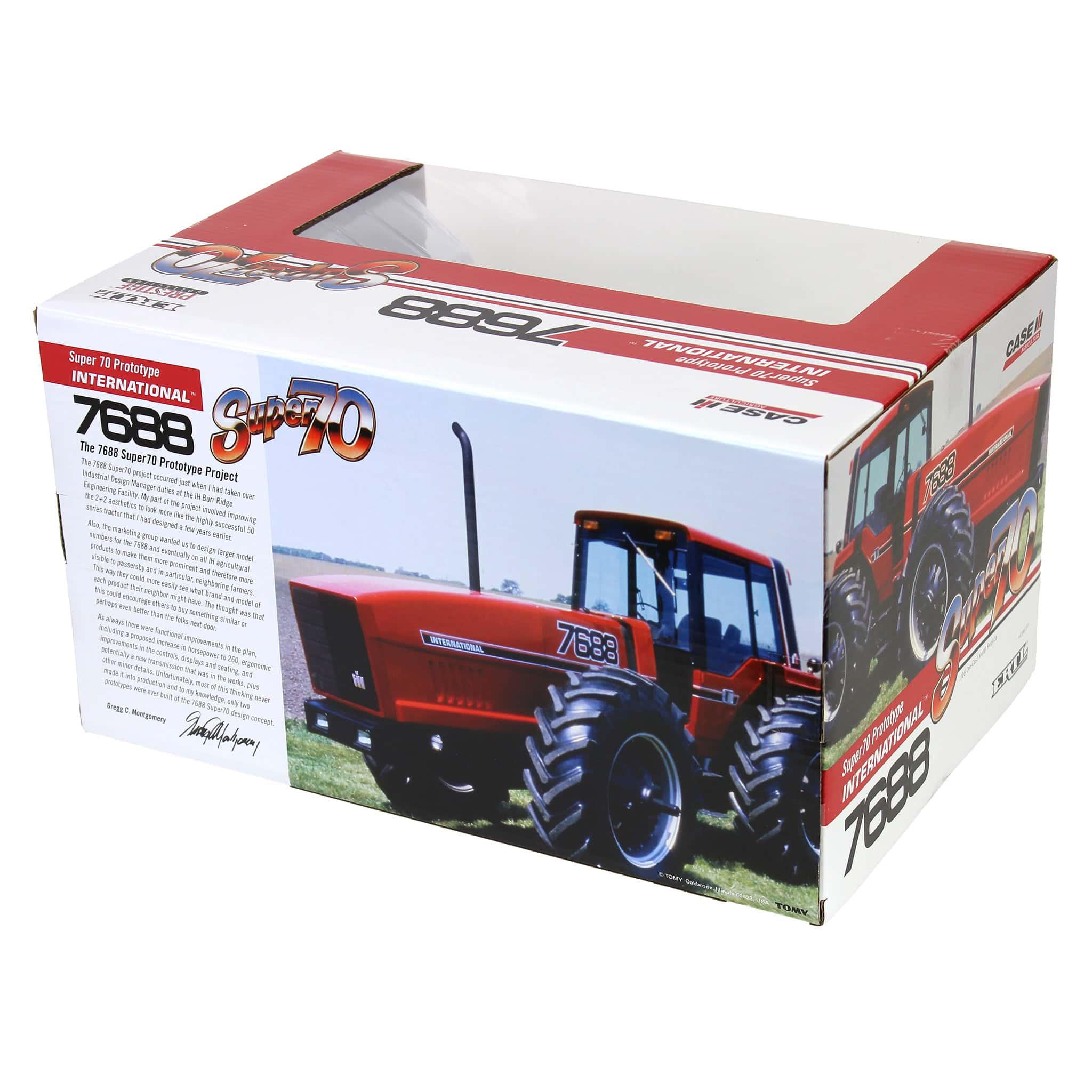 Industrial Yellow ~ 1/16 International Harvester 7688 Super 70 Series 2+2 Tractor, 3rd in Outback Toys Exclusive Series, ERTL Prestige - Image 8