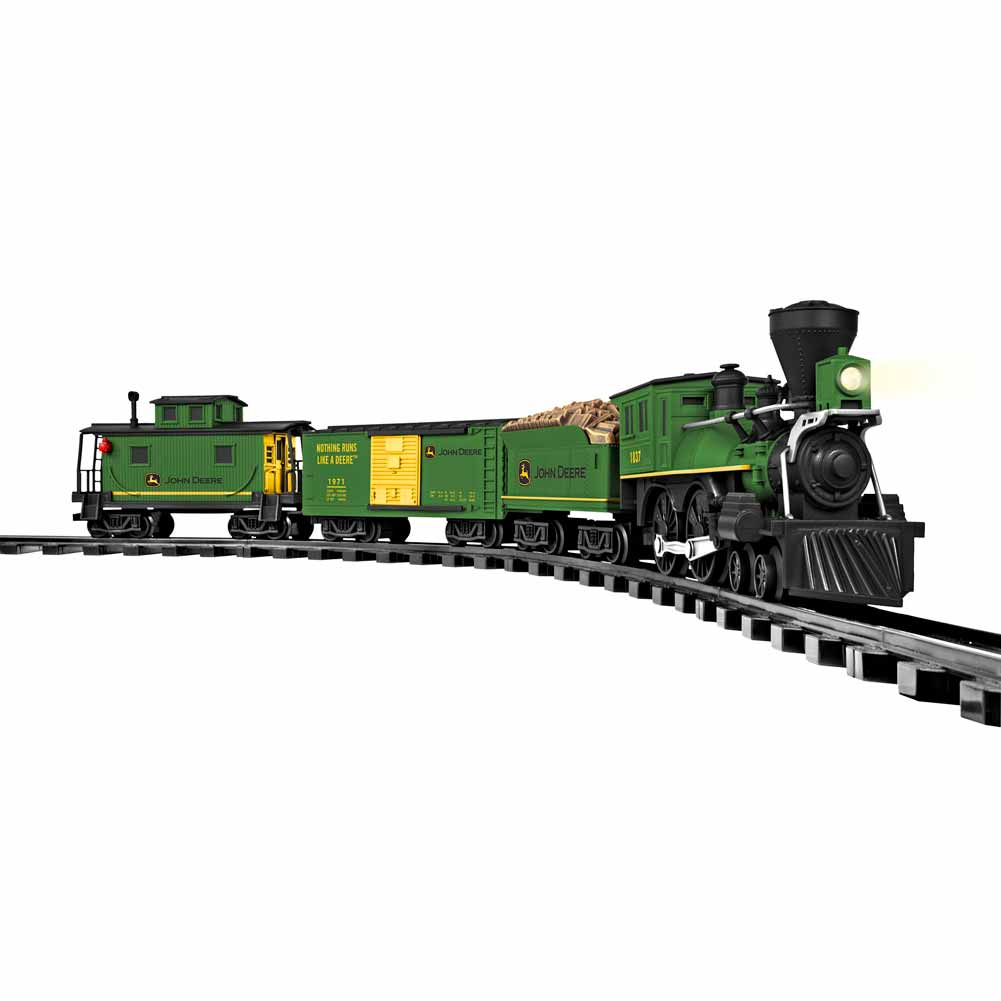 John Deere Ready-to-Play Steam Engine Train Set, Battery Powered by Lionel