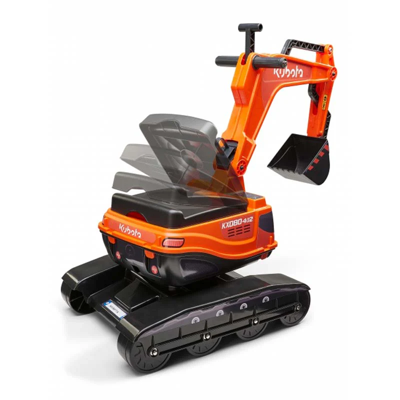 Kubota KX080-4 Ride On Excavator with Helmet and Opening Seat - Image 2