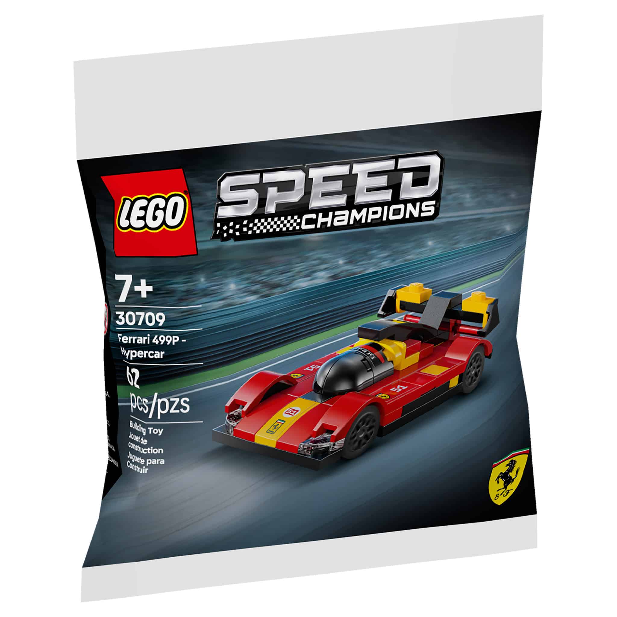 LEGO® Speed Champions Ferrari 499P Hypercar, 62 Pieces