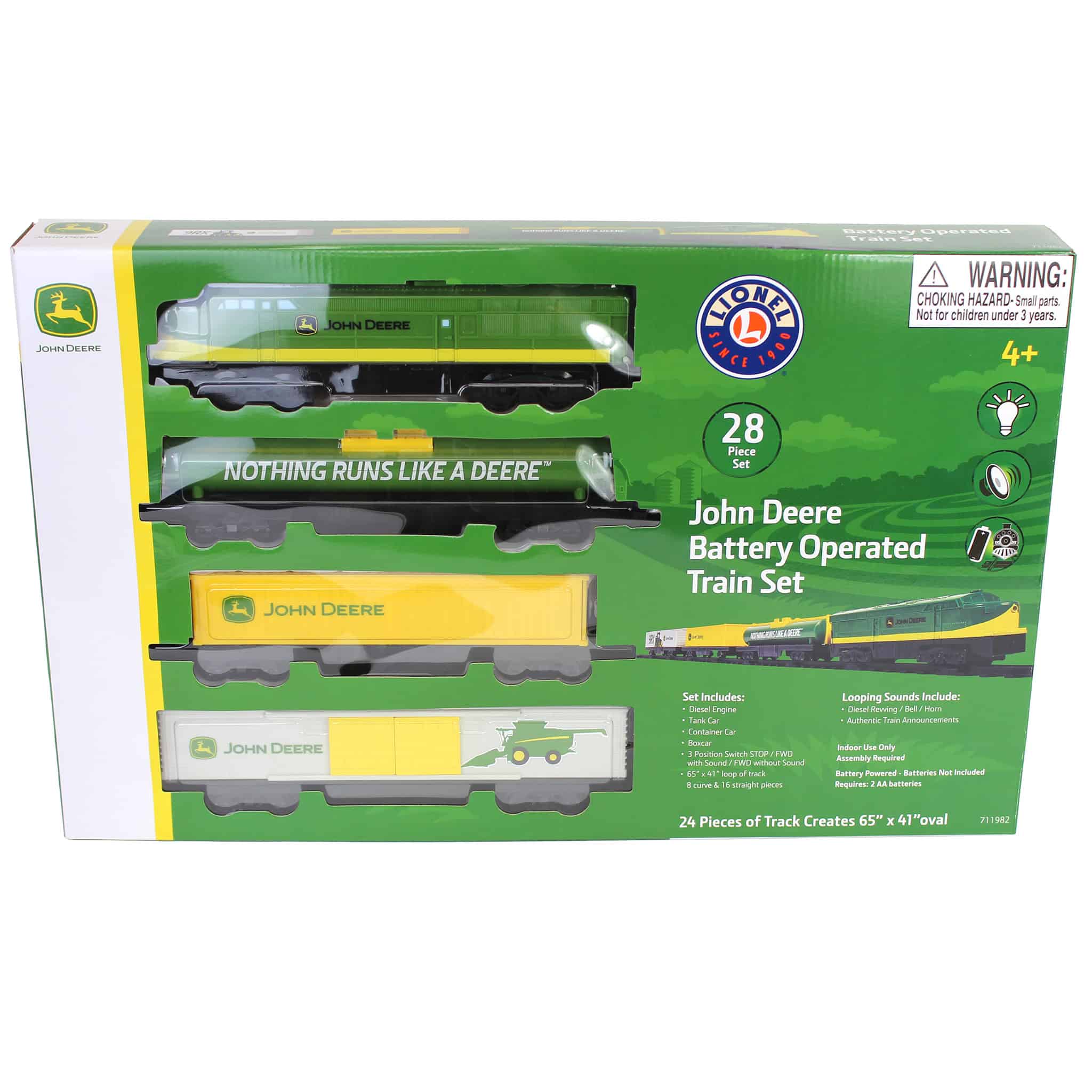 Lionel John Deere Battery Operated Diesel Train Set - Image 2