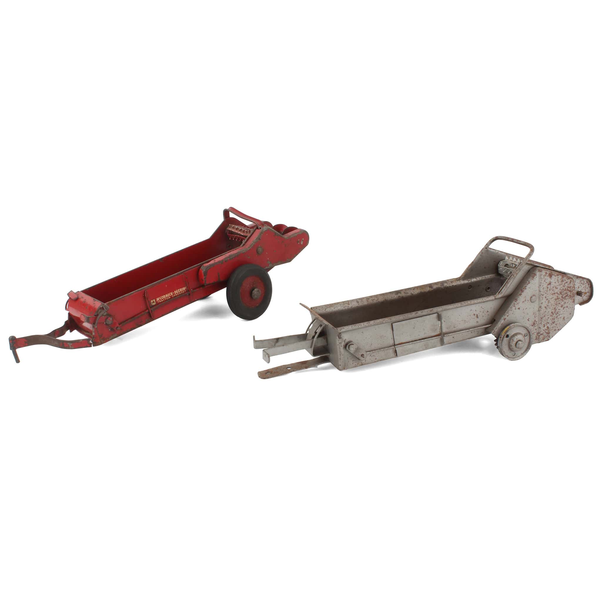 Lot of (1) 1/16 McCormick Deering Manure Spreader and (1) Unfinished Manure Spreader by ESKA