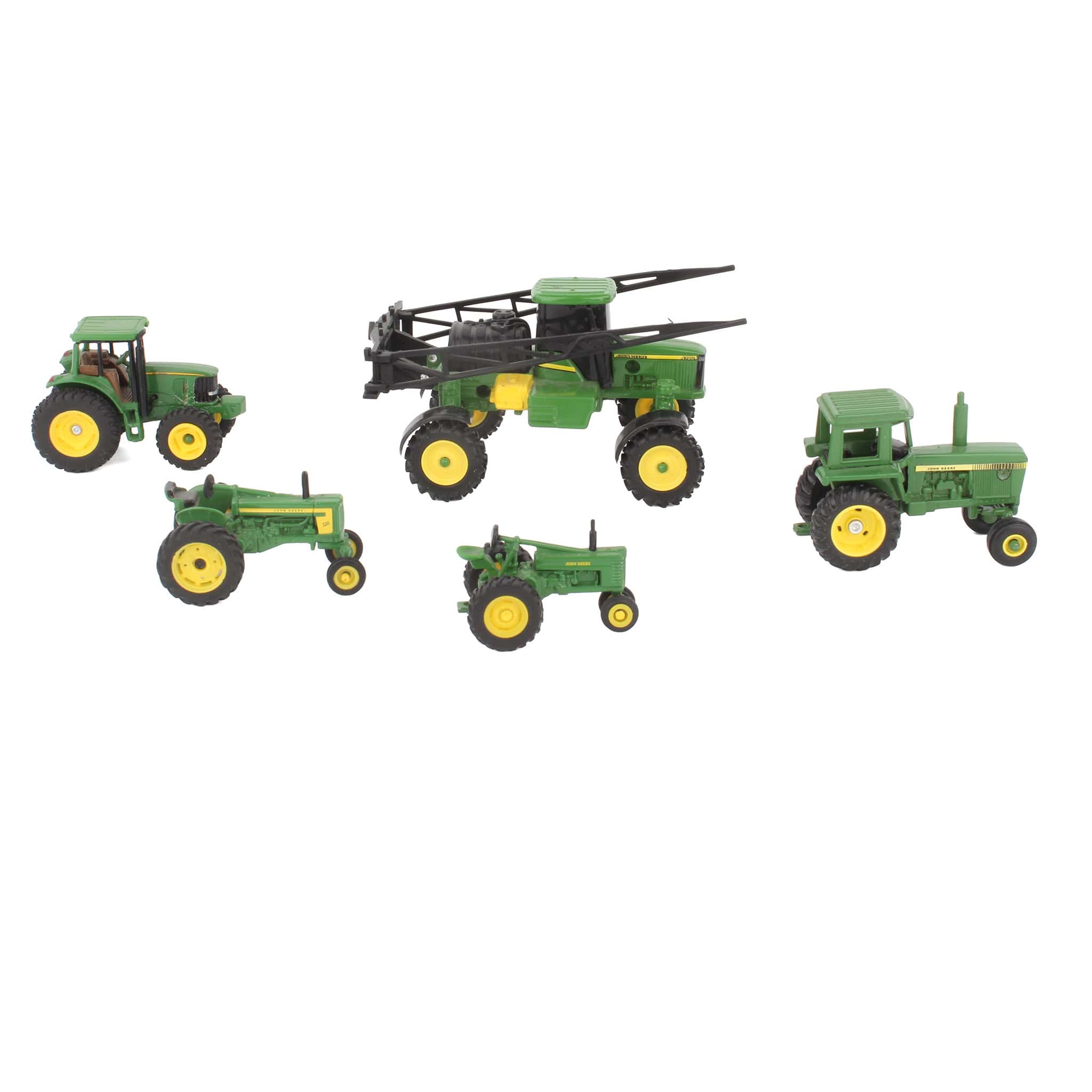 Lot of (4) 1/64 John Deere Tractors and (1) 1/64 John Deere Self-Propelled Sprayer by ERTL - Image 3