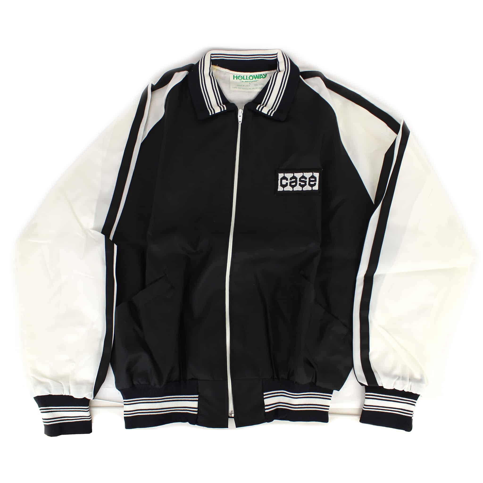 Men's Large Black Case Jacket with White Sleeves