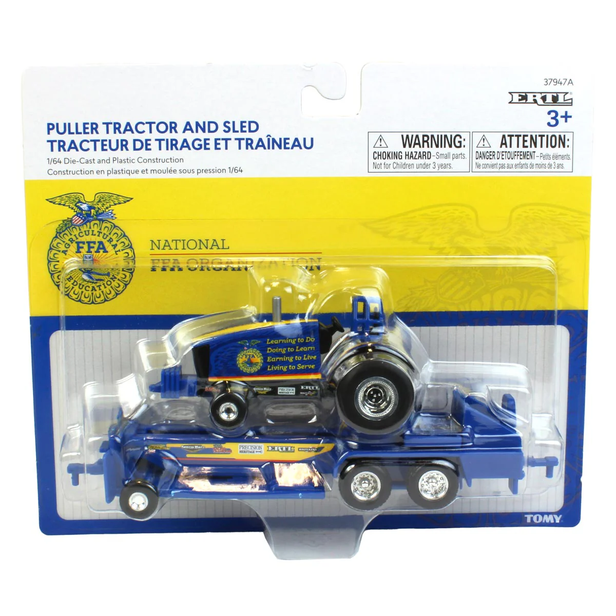 Set of 2 ~ 1/64 FFA Pulling Tractors & Sleds - Image 2