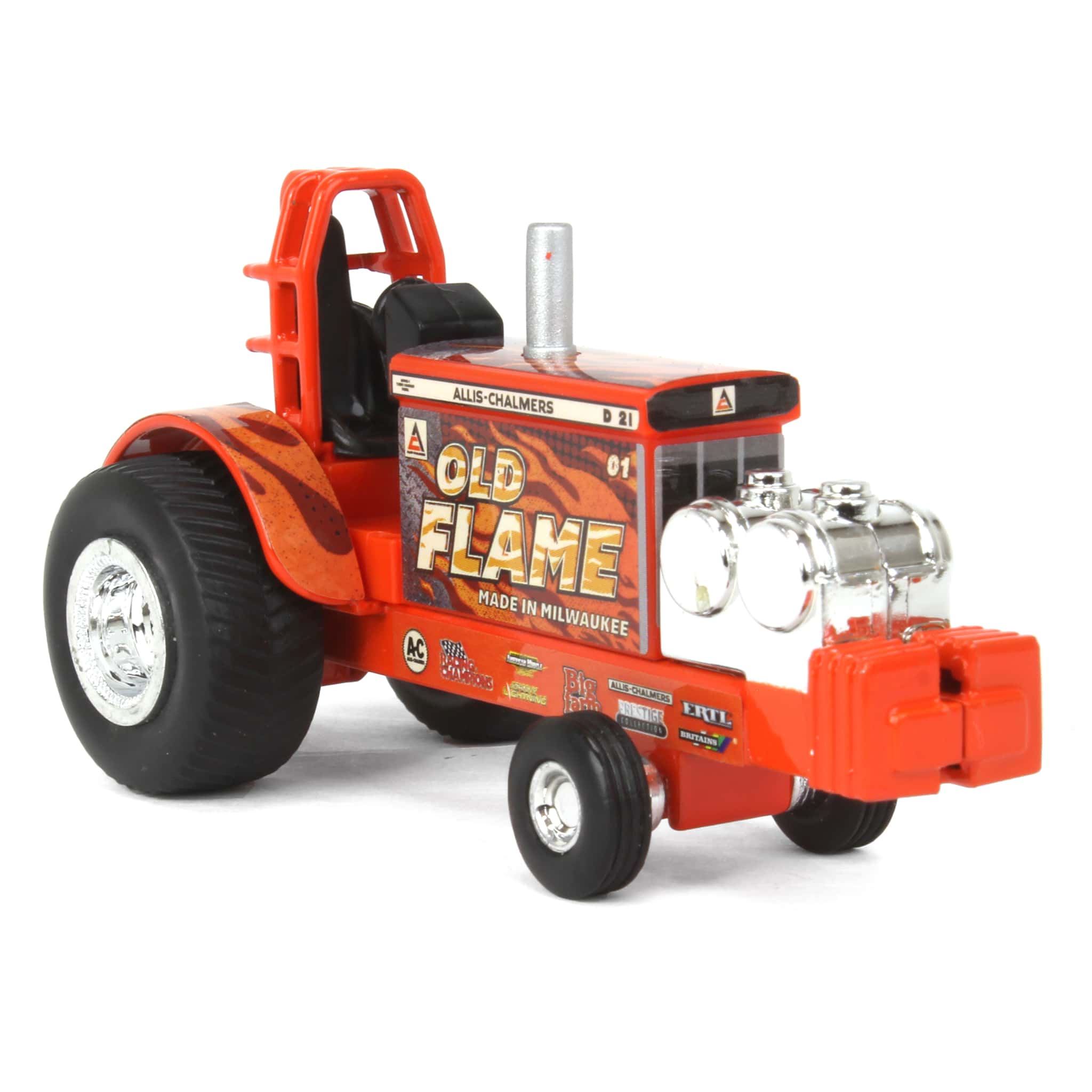 Set of 4 ~ 1/64 Allis Chalmers "Old Flame" & "Milwaukee Mudder" Pulling Tractors - Image 4