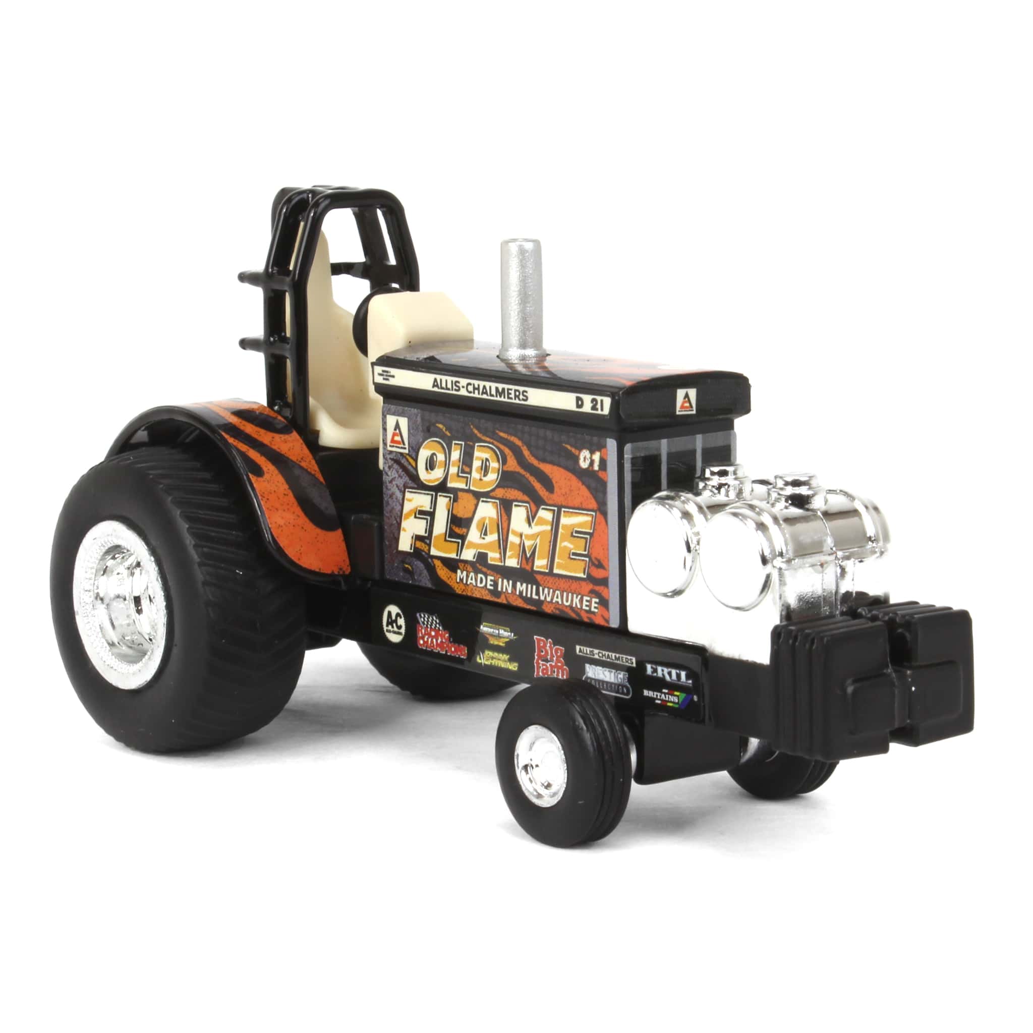Set of 4 ~ 1/64 Allis Chalmers "Old Flame" & "Milwaukee Mudder" Pulling Tractors - Image 7
