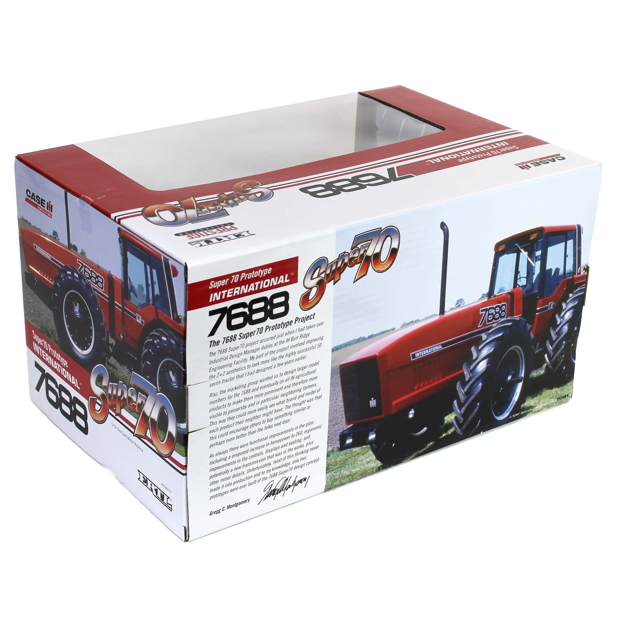 Set of 3 Chrome Units ~ 1/16 International Harvester 7688 Super 70 Series 2+2 Tractors, 3rd in Outback Toys Exclusive Power Series, ERTL Prestige - Image 5